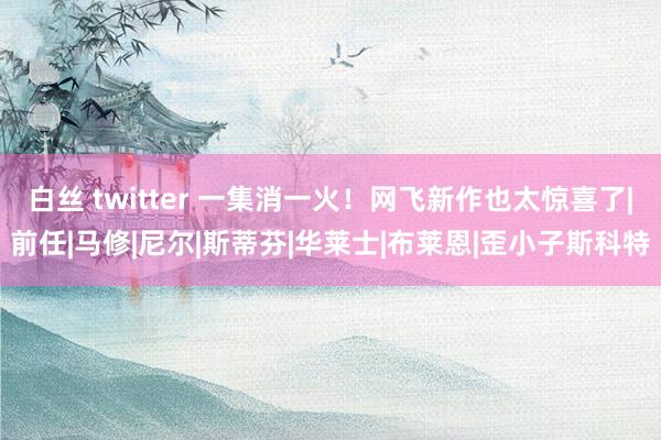 白丝 twitter 一集消一火！网飞新作也太惊喜了|前任|马修|尼尔|斯蒂芬|华莱士|布莱恩|歪小子斯科特